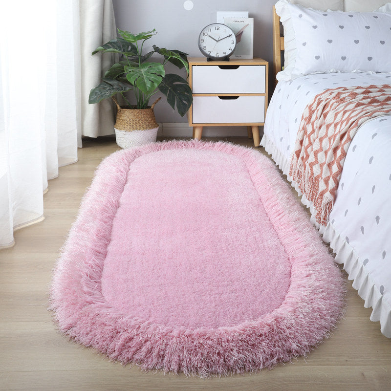 9color frill fringe square carpet