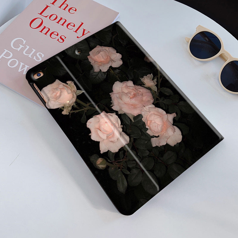 pink rose iPad case