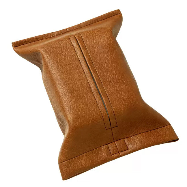 6color natural leather tissue case