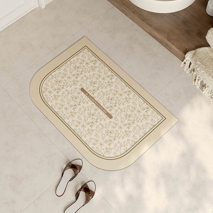 serendipity cream bath mat