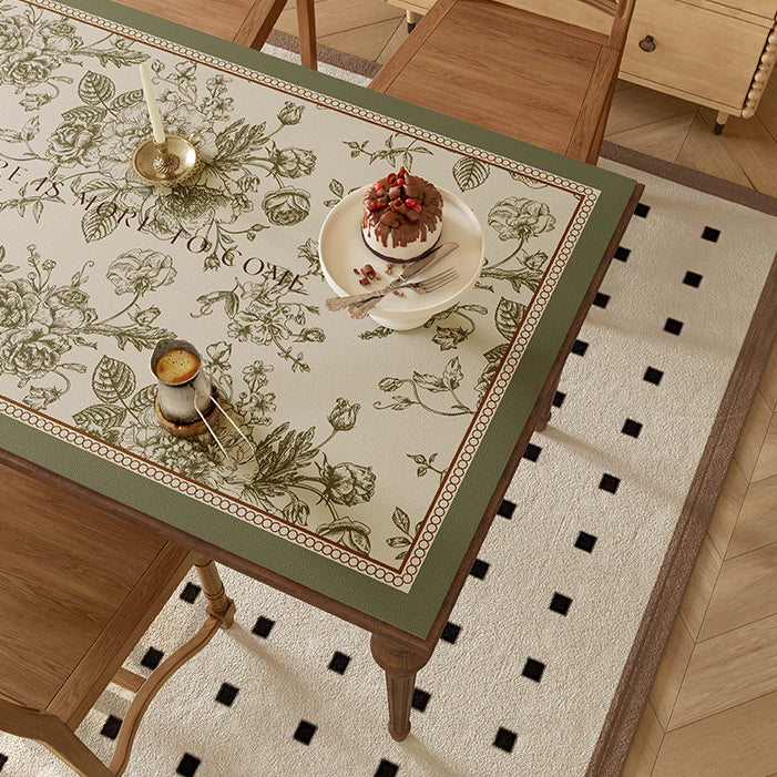 glorious green shadow flower table mat