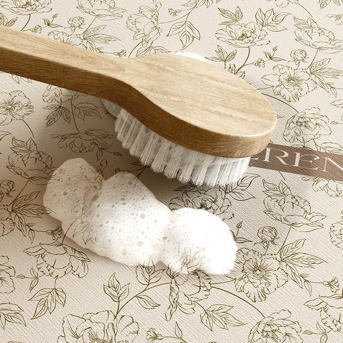 serendipity cream bath mat