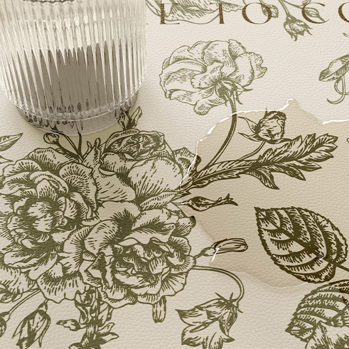 glorious green shadow flower place mat