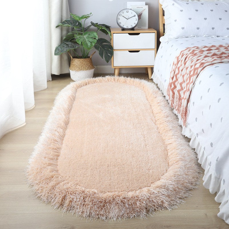 9color frill fringe square carpet