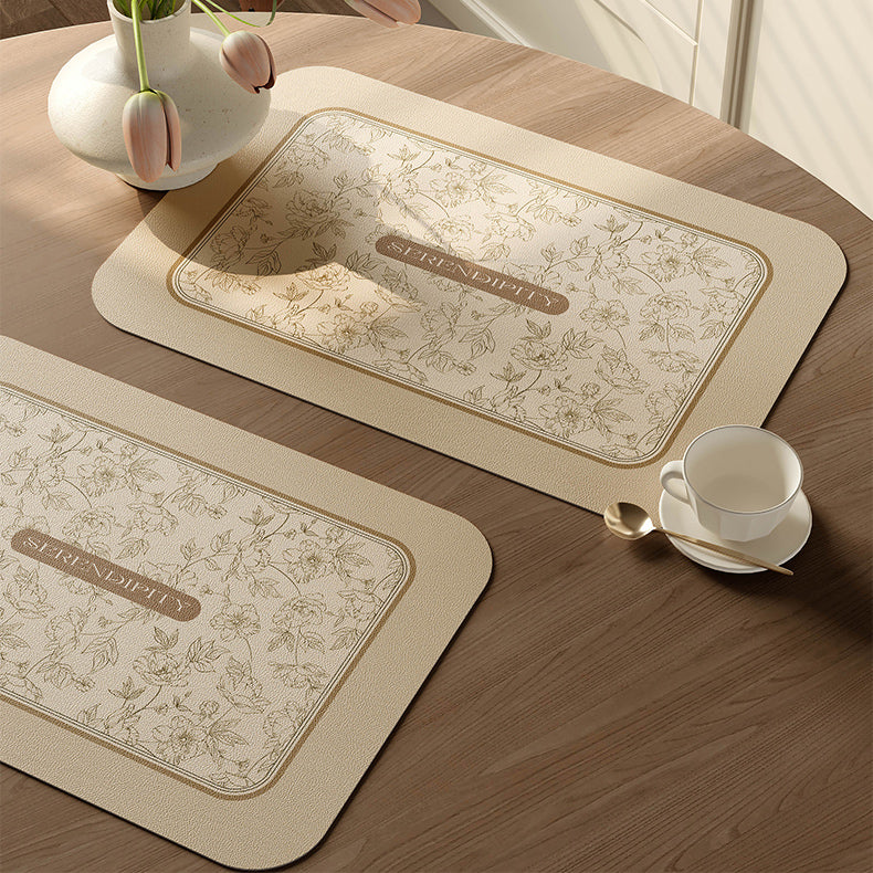 serendipity cream place mat