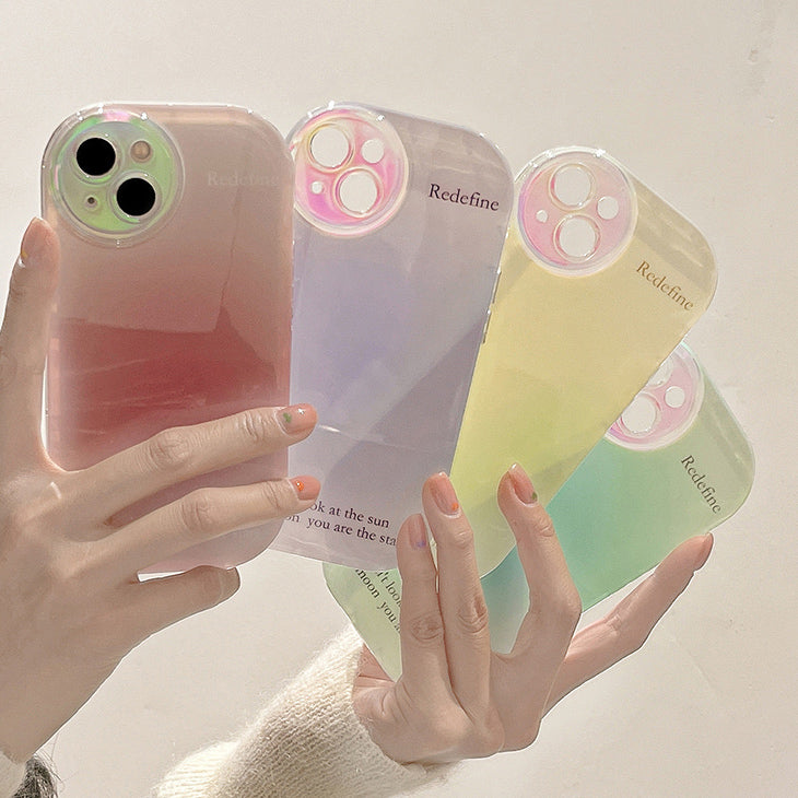 4color pastel gradation iPhone case