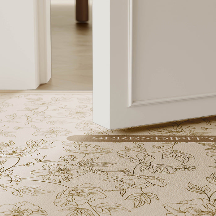 serendipity cream door mat
