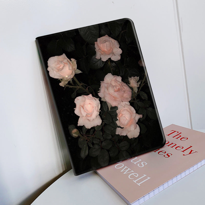 pink rose iPad case