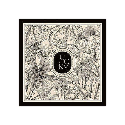 lucky logo luxury laundry mat