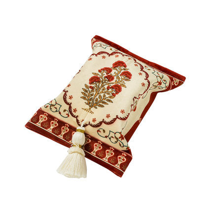 2design polka retro flower tissue case