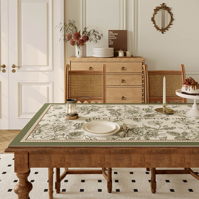 glorious green shadow flower table mat