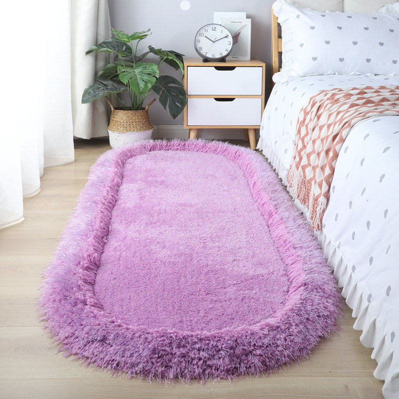 9color frill fringe square carpet