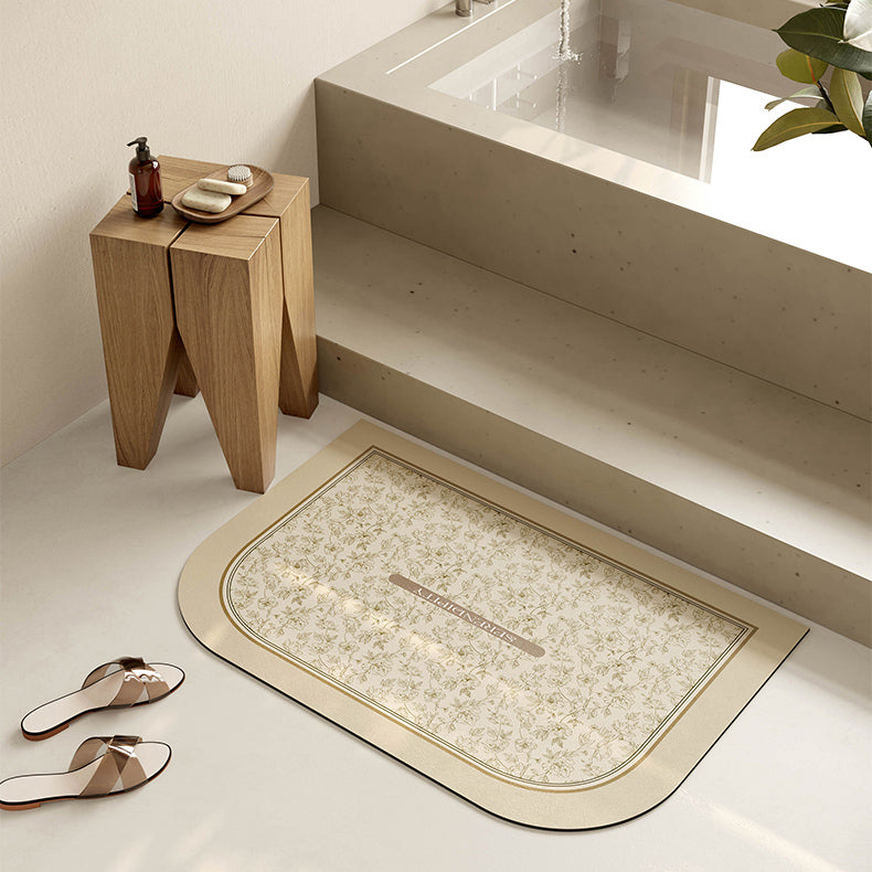 serendipity cream bath mat
