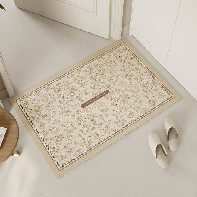serendipity cream door mat