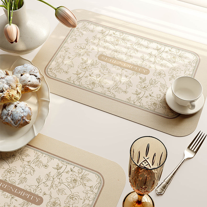 serendipity cream place mat
