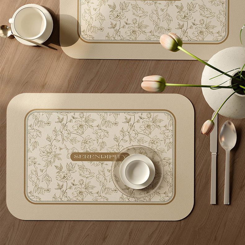 serendipity cream place mat