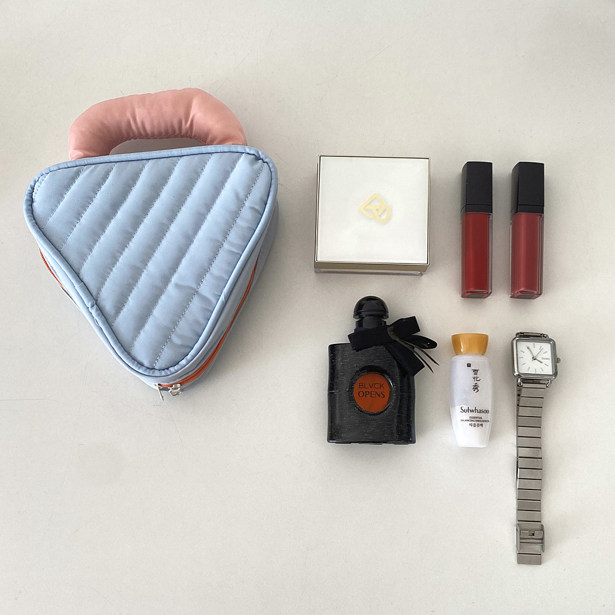 pop color triangle pouch