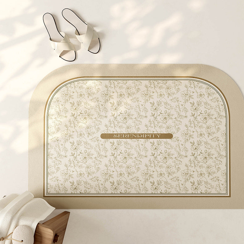 serendipity cream bath mat