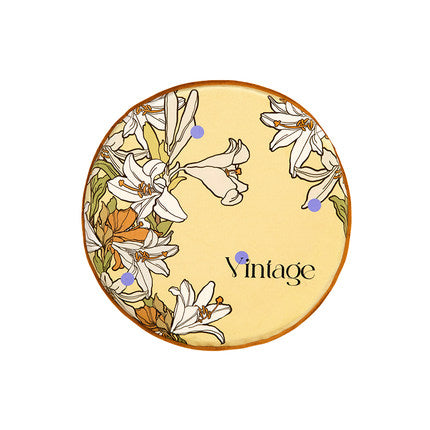 2design vintage lily round cushion