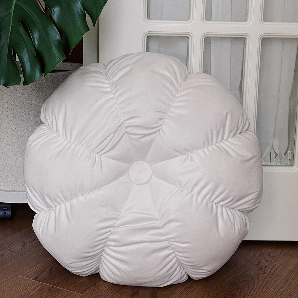 3color volume flower cushion