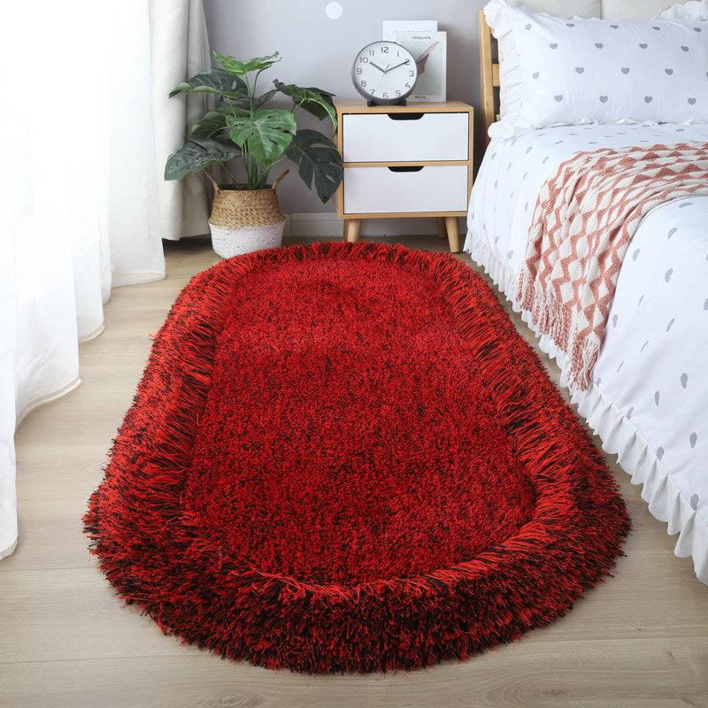 9color frill fringe square carpet