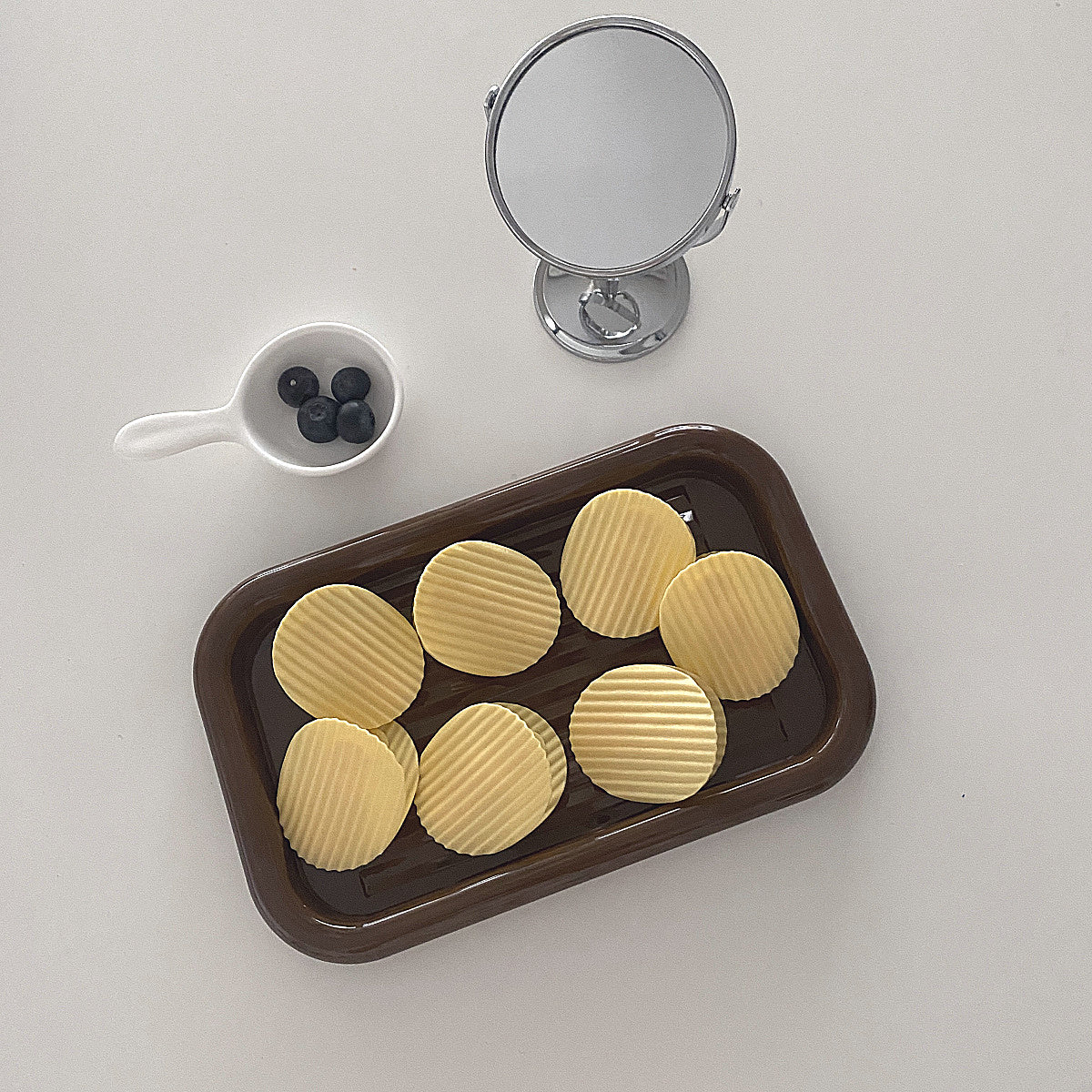 2set brown tray
