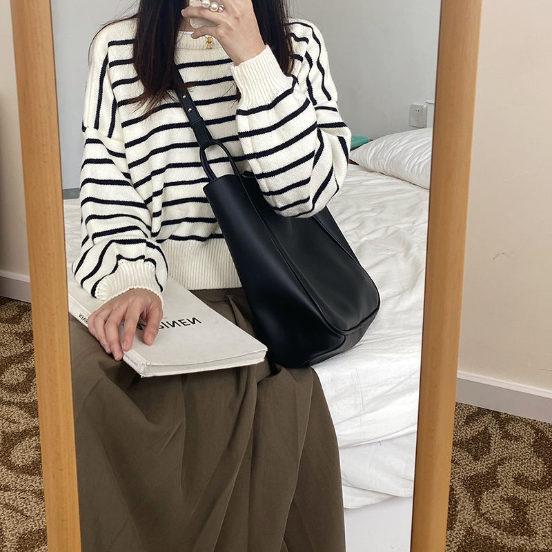 retro 3color round bag
