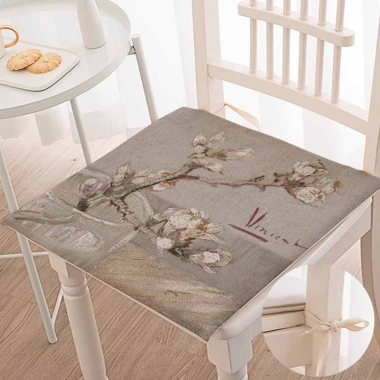 painting art flower chair mat