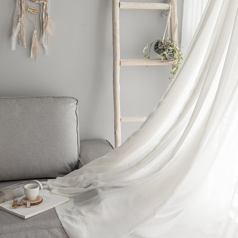 simple white curtain