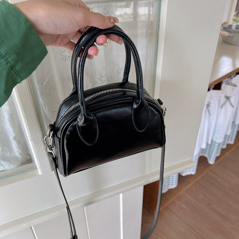 3color 2way leather mini bag