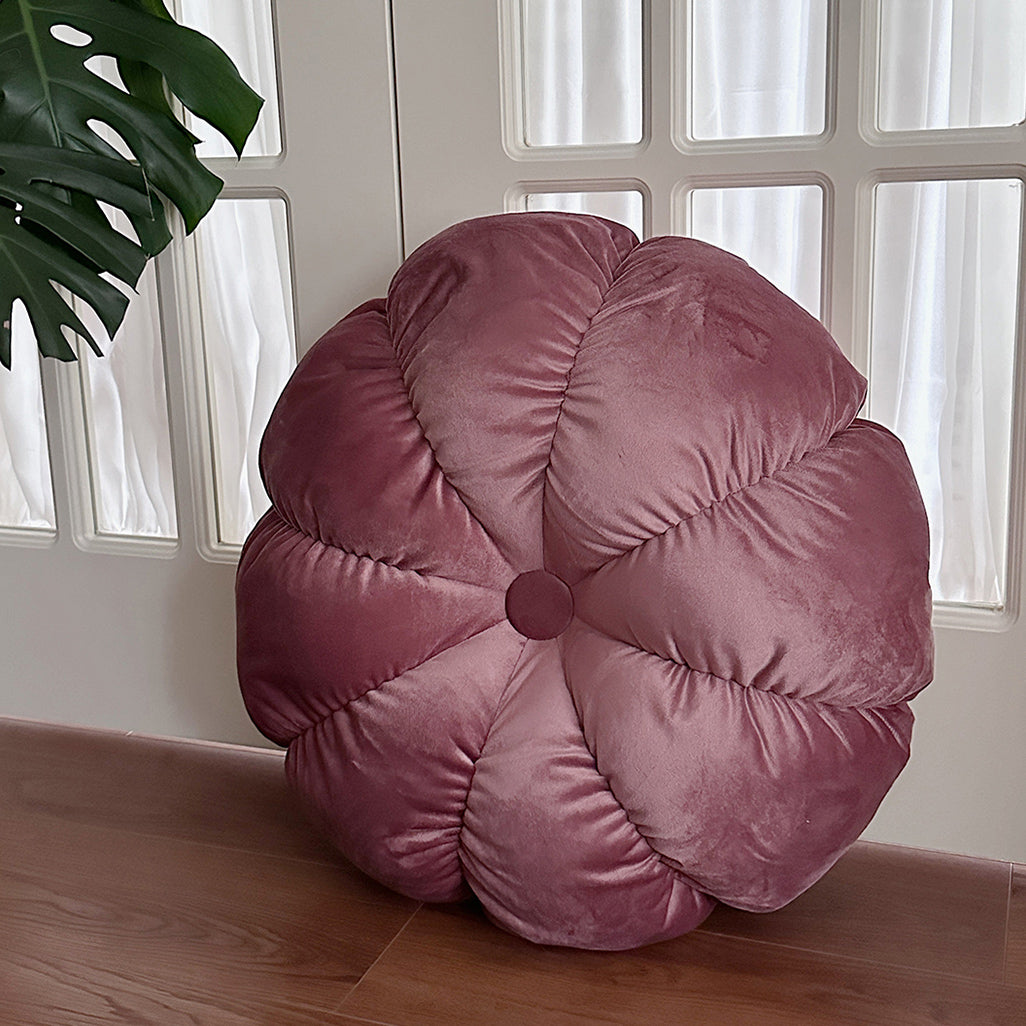 3color volume flower cushion