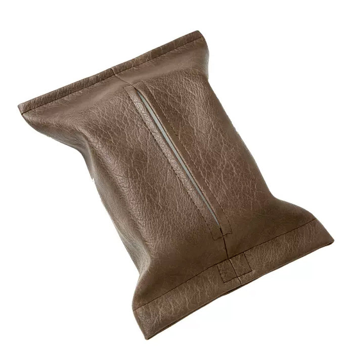 6color natural leather tissue case