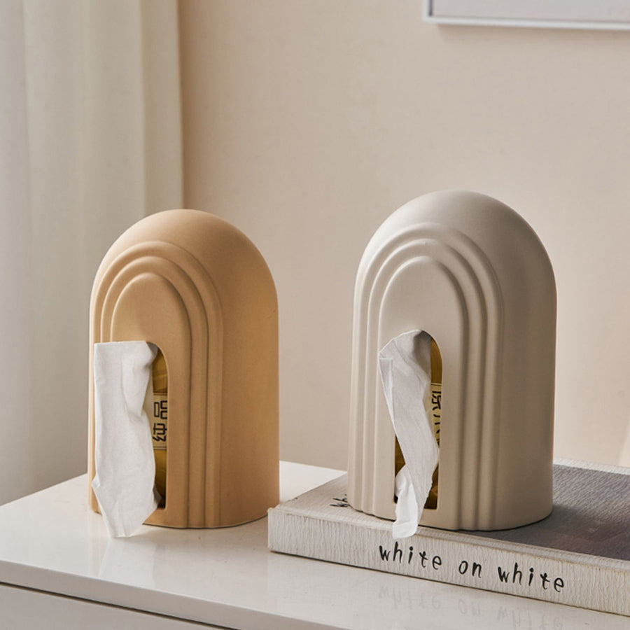 2color ceramic arch tissue case
