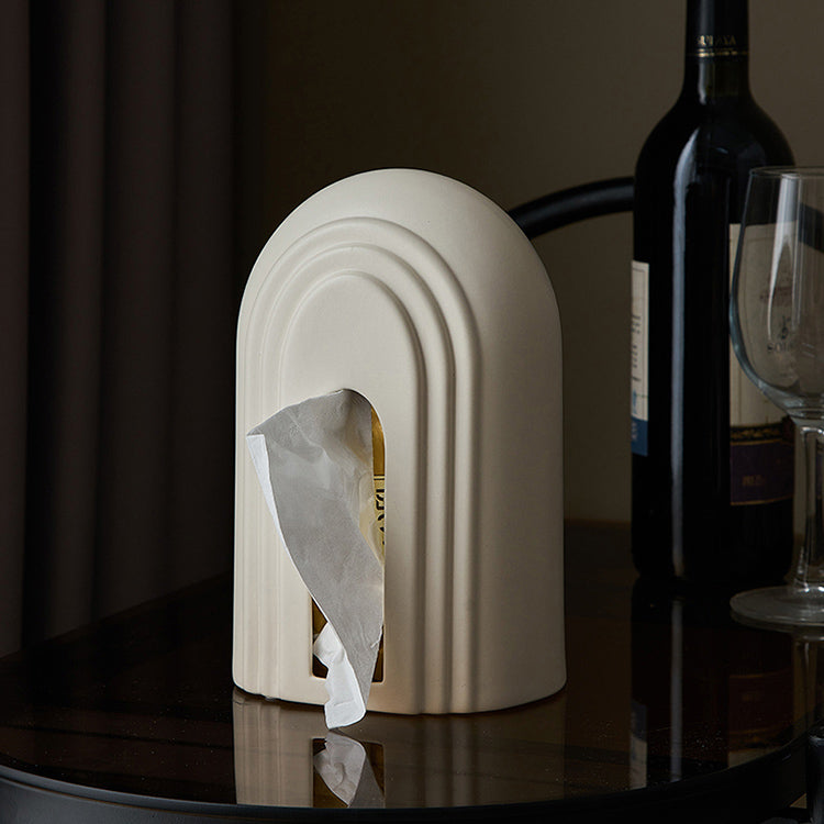 2color ceramic arch tissue case