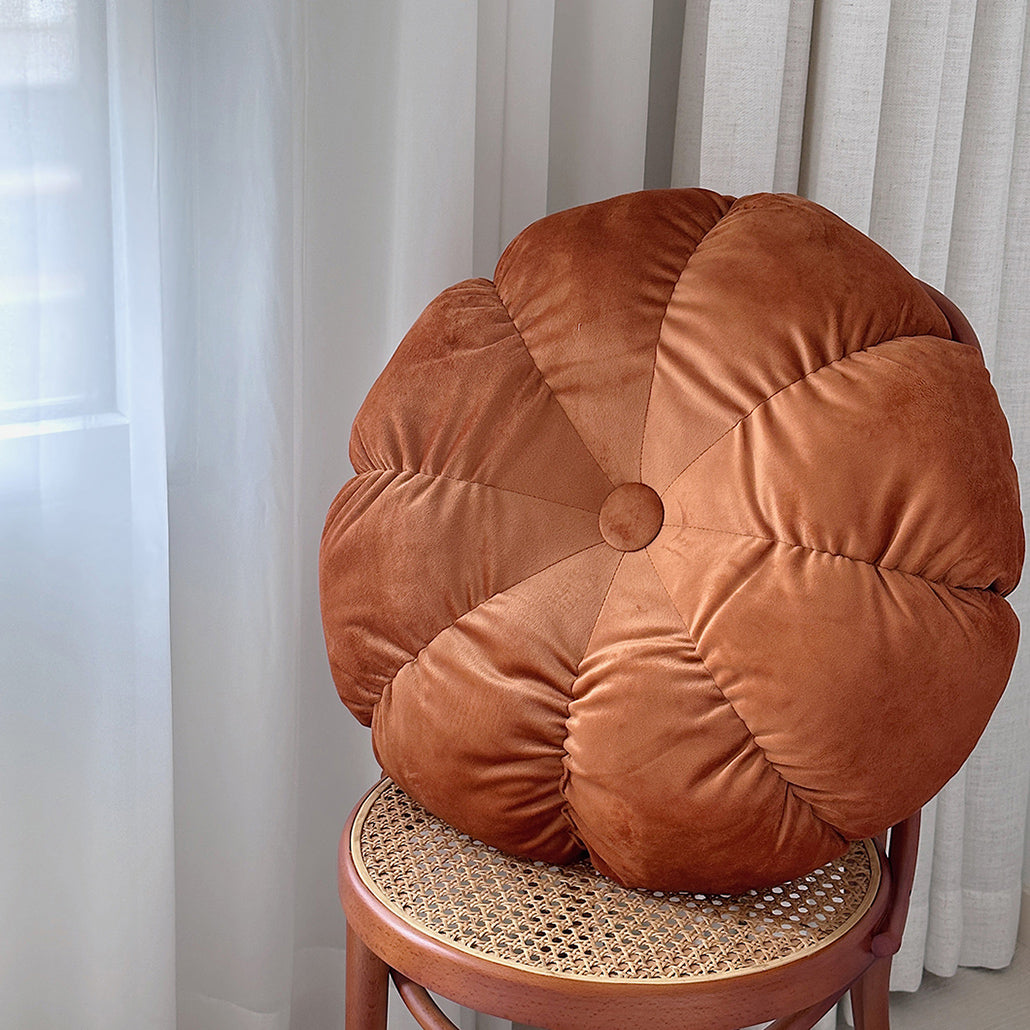 3color volume flower cushion