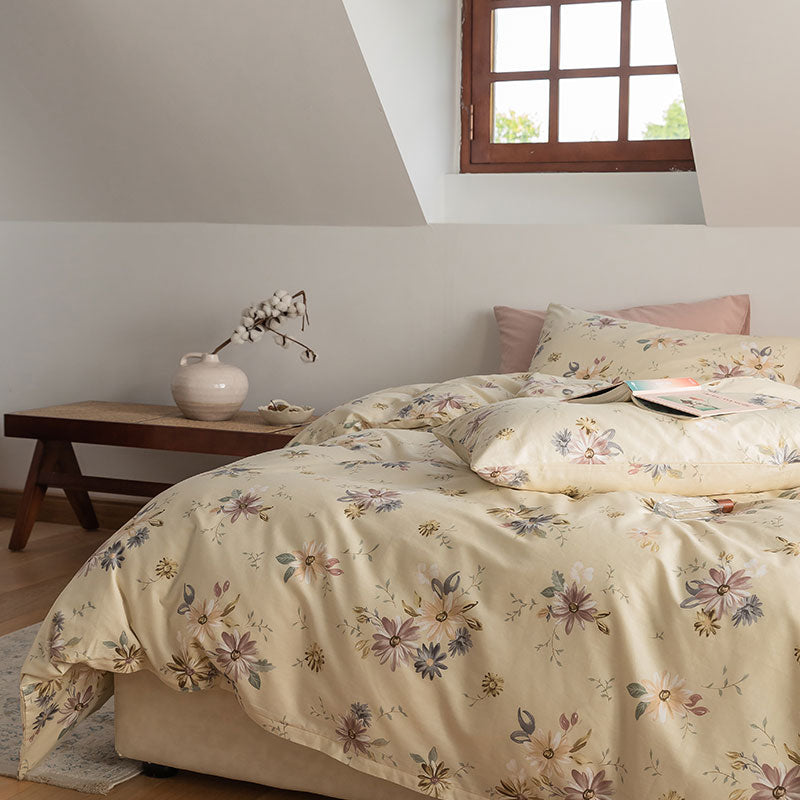 romantic pink bedlinen set