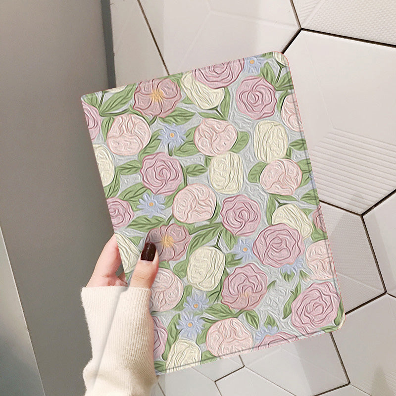2design floral flower iPad case