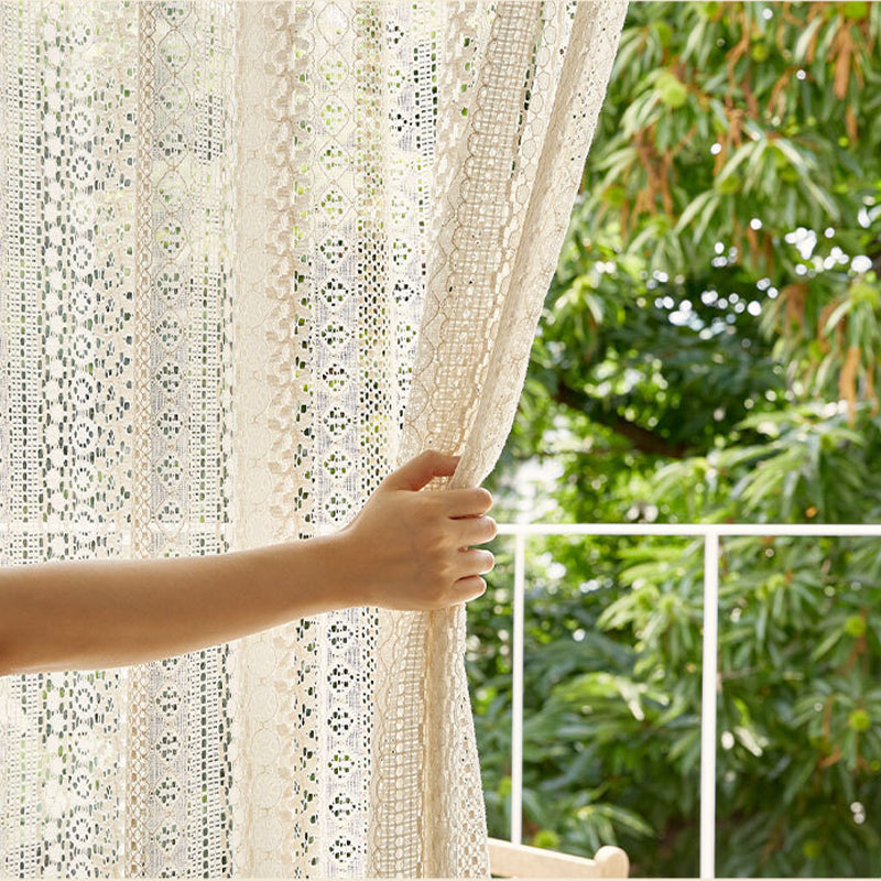french retro lace curtain