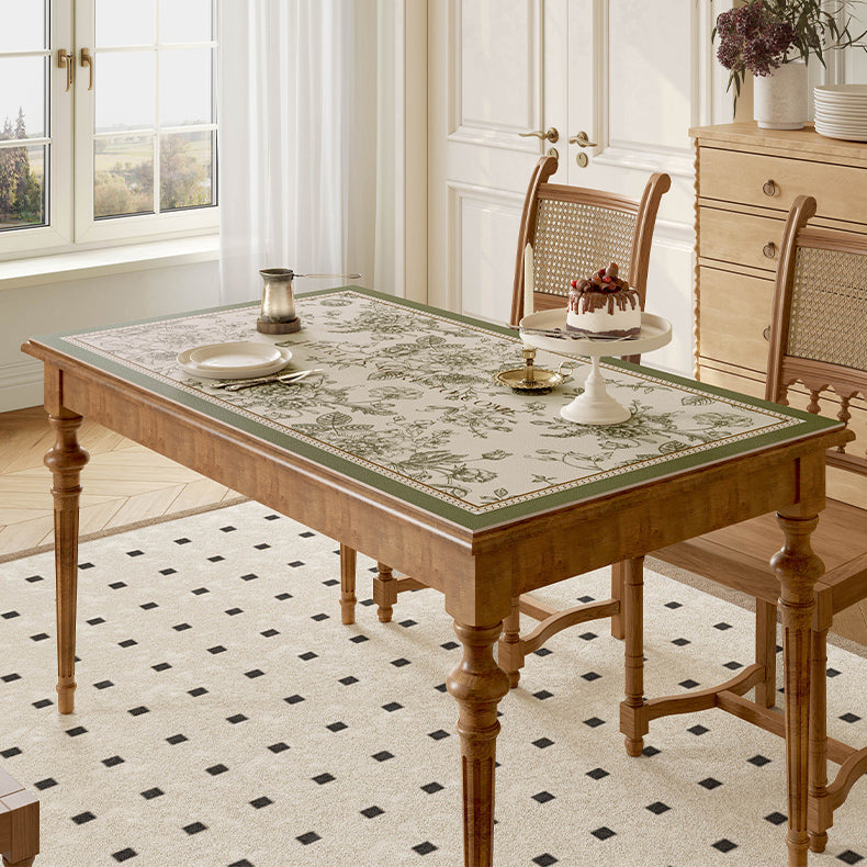 glorious green shadow flower table mat