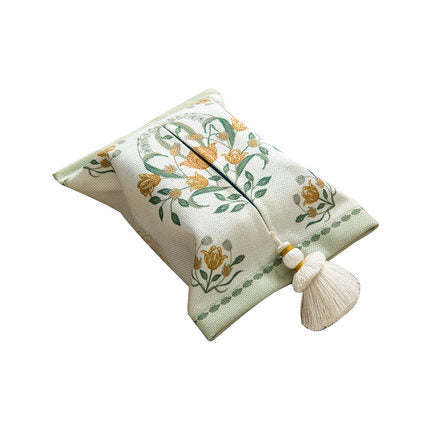 2design orange flower tissue case