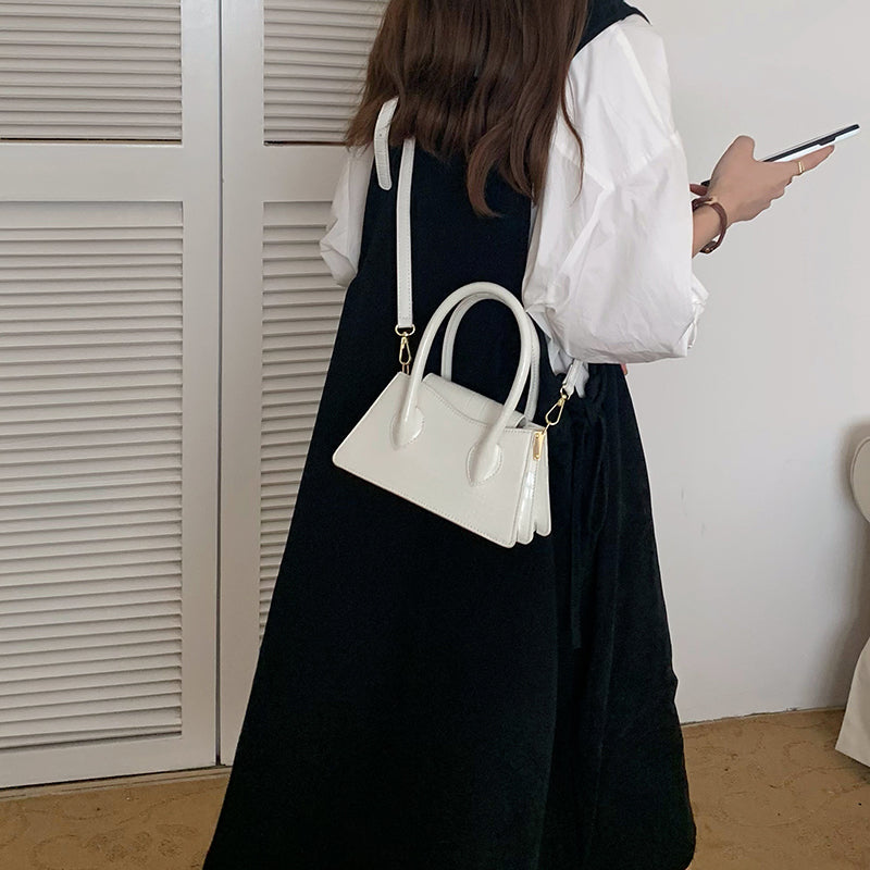 3color french square mini handbag