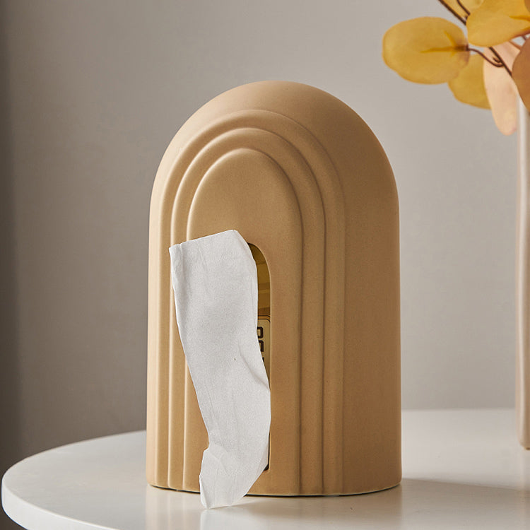 2color ceramic arch tissue case
