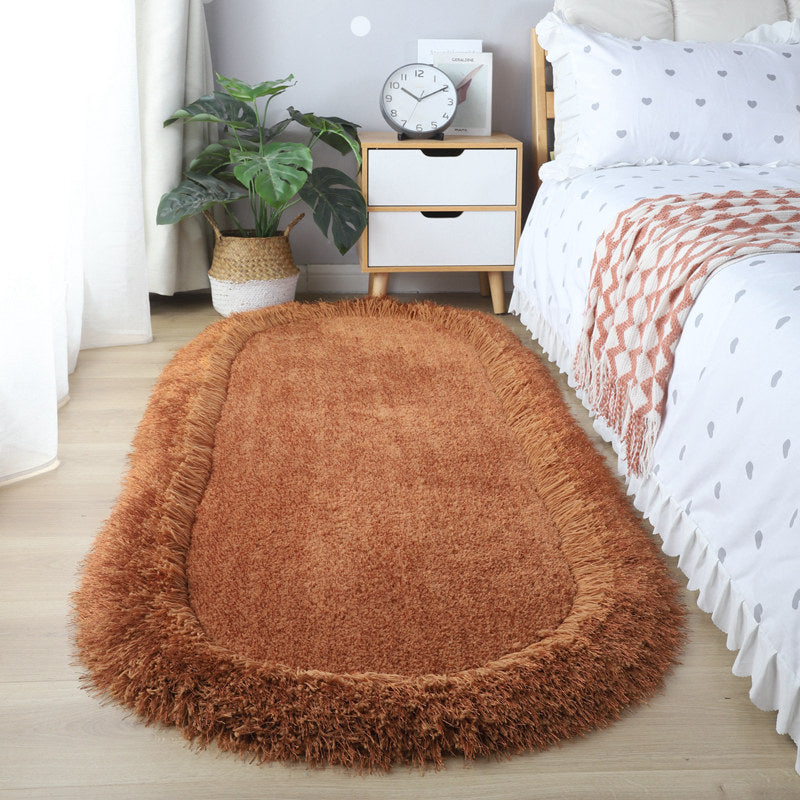 9color frill fringe square carpet