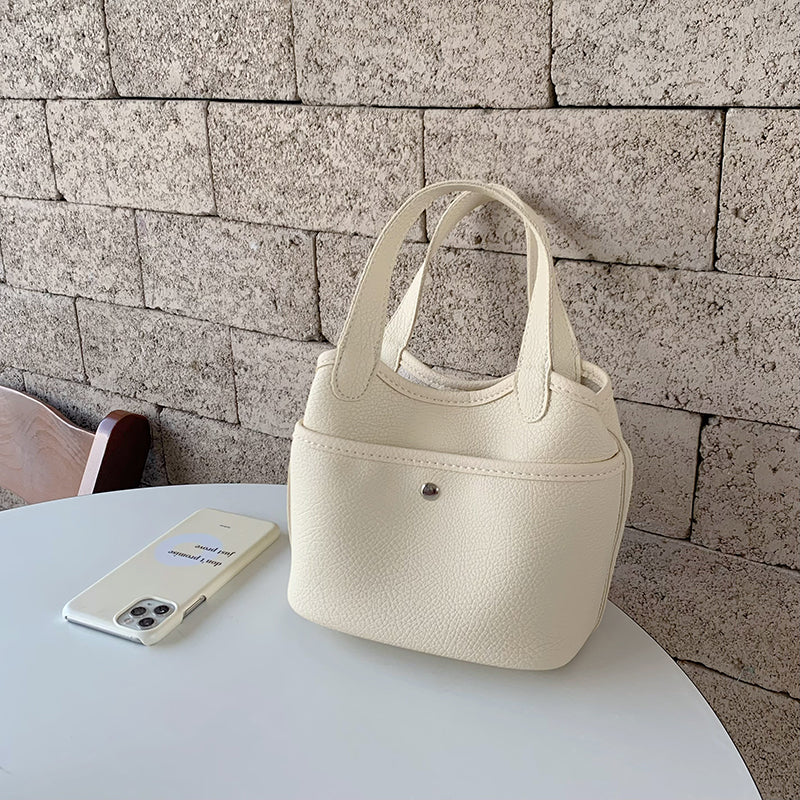 3color autumn mini leather bag
