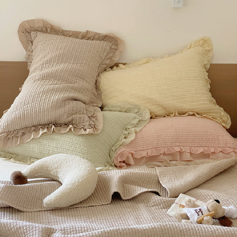 4color natural quilting quilt & pillow sheets set
