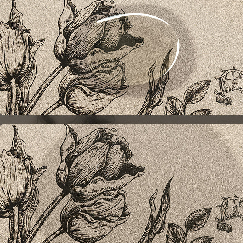 2design black bloom tulip bath mat