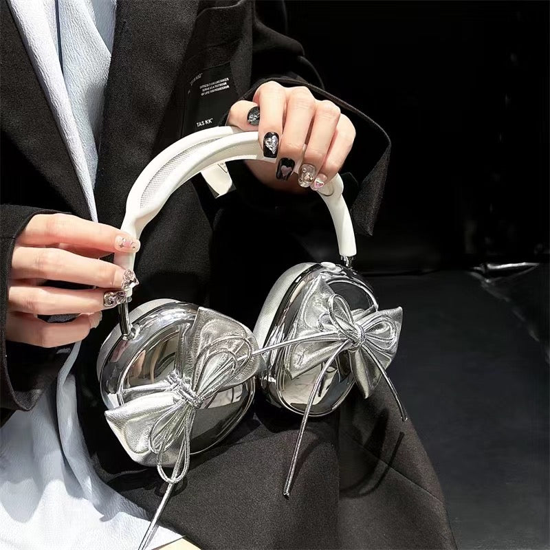 silver ribbon AirpodsMax cover