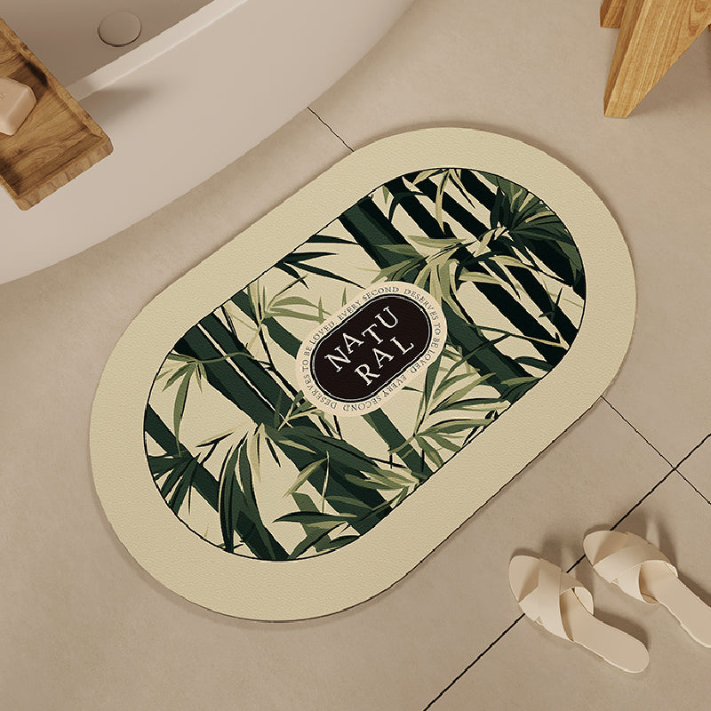 4design bamboo simple bath mat