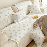 5color girly white floral sofa cover