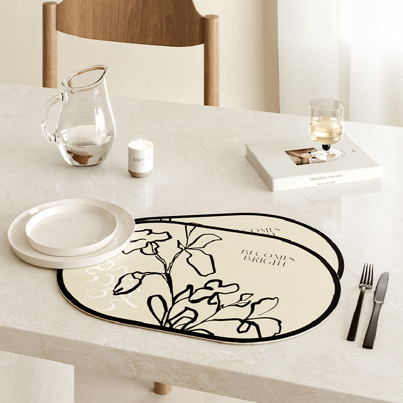 becomes bright nile flower place mat